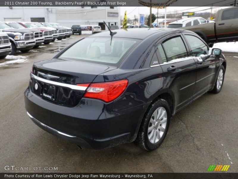 Blackberry Pearl / Black/Light Frost Beige 2011 Chrysler 200 Touring