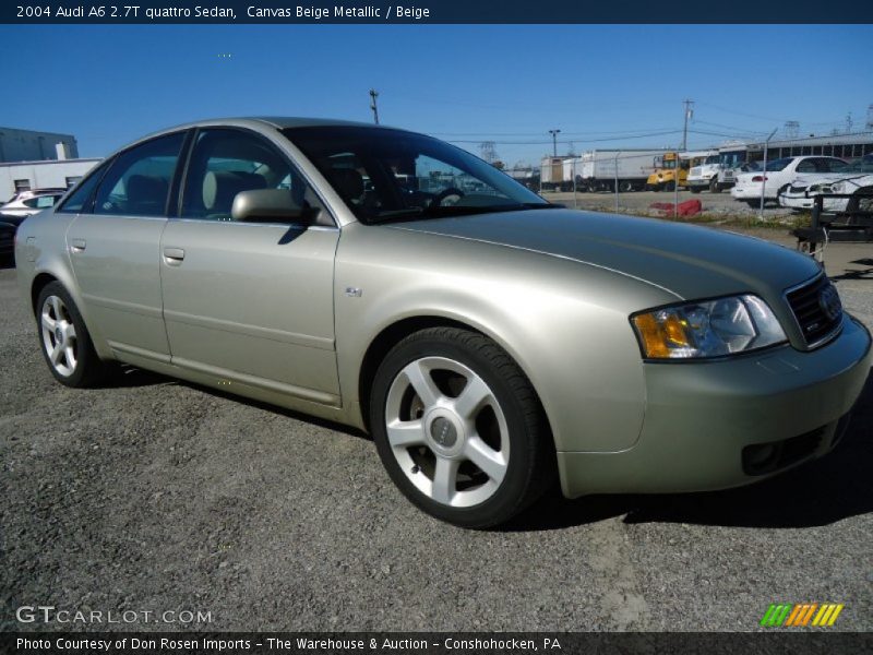 Canvas Beige Metallic / Beige 2004 Audi A6 2.7T quattro Sedan