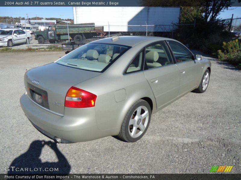 Canvas Beige Metallic / Beige 2004 Audi A6 2.7T quattro Sedan