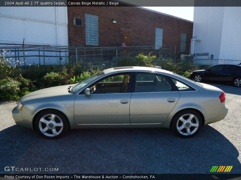 Canvas Beige Metallic / Beige 2004 Audi A6 2.7T quattro Sedan