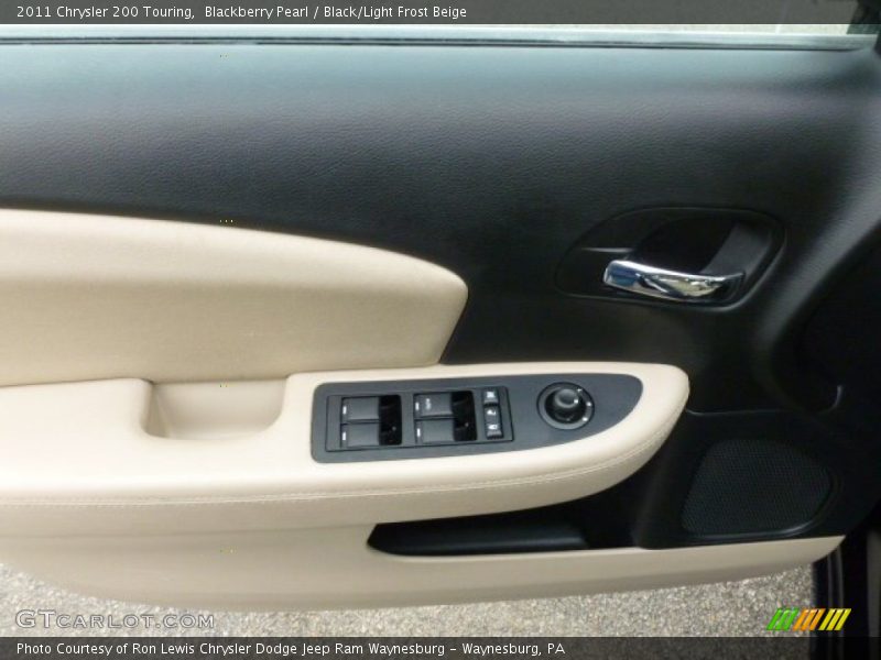 Blackberry Pearl / Black/Light Frost Beige 2011 Chrysler 200 Touring
