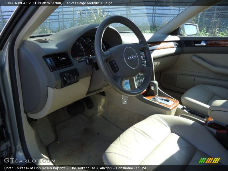 Canvas Beige Metallic / Beige 2004 Audi A6 2.7T quattro Sedan