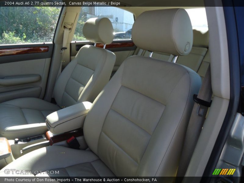 Canvas Beige Metallic / Beige 2004 Audi A6 2.7T quattro Sedan