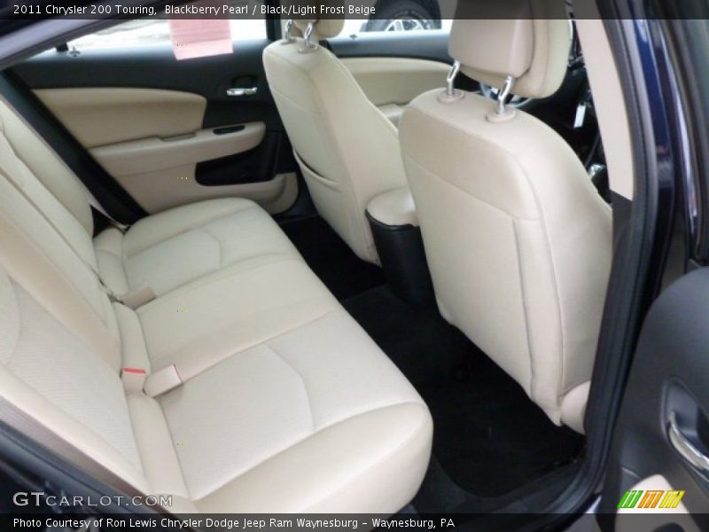 Blackberry Pearl / Black/Light Frost Beige 2011 Chrysler 200 Touring