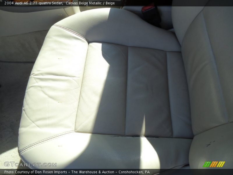 Canvas Beige Metallic / Beige 2004 Audi A6 2.7T quattro Sedan