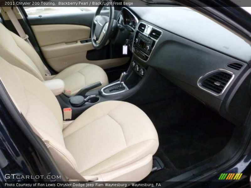 Blackberry Pearl / Black/Light Frost Beige 2011 Chrysler 200 Touring