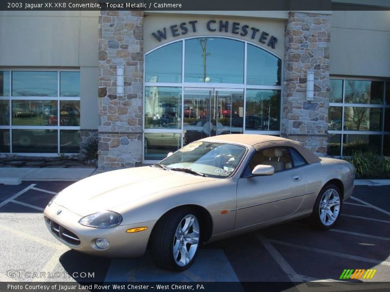 Topaz Metallic / Cashmere 2003 Jaguar XK XK8 Convertible