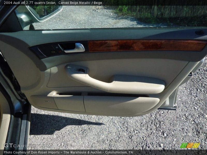 Canvas Beige Metallic / Beige 2004 Audi A6 2.7T quattro Sedan