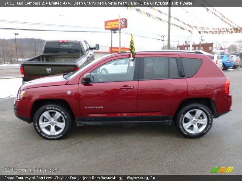 Deep Cherry Red Crystal Pearl / Dark Slate Gray/Light Pebble Beige 2011 Jeep Compass 2.4 Limited 4x4