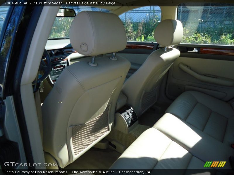 Canvas Beige Metallic / Beige 2004 Audi A6 2.7T quattro Sedan