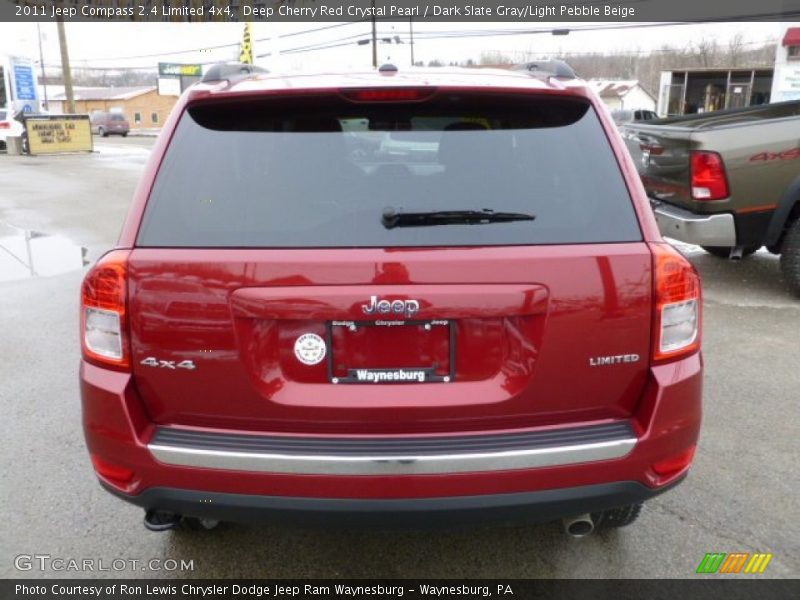 Deep Cherry Red Crystal Pearl / Dark Slate Gray/Light Pebble Beige 2011 Jeep Compass 2.4 Limited 4x4