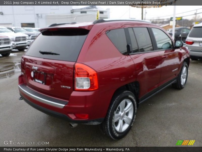 Deep Cherry Red Crystal Pearl / Dark Slate Gray/Light Pebble Beige 2011 Jeep Compass 2.4 Limited 4x4