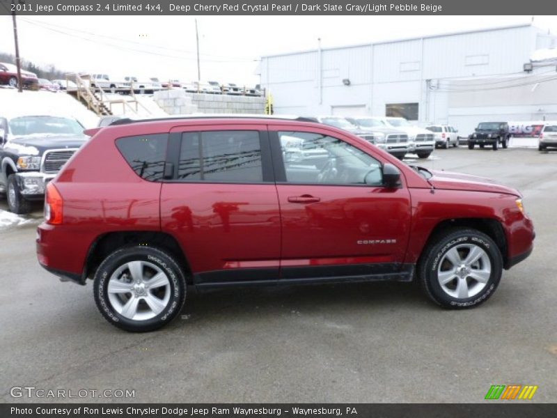 Deep Cherry Red Crystal Pearl / Dark Slate Gray/Light Pebble Beige 2011 Jeep Compass 2.4 Limited 4x4