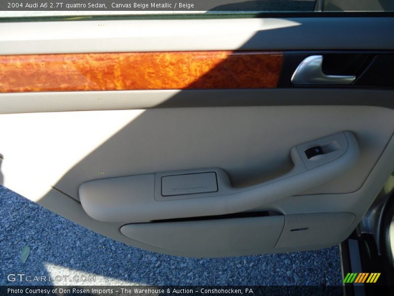 Canvas Beige Metallic / Beige 2004 Audi A6 2.7T quattro Sedan