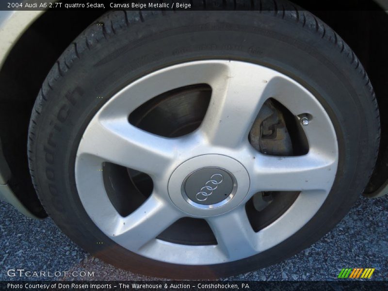 Canvas Beige Metallic / Beige 2004 Audi A6 2.7T quattro Sedan