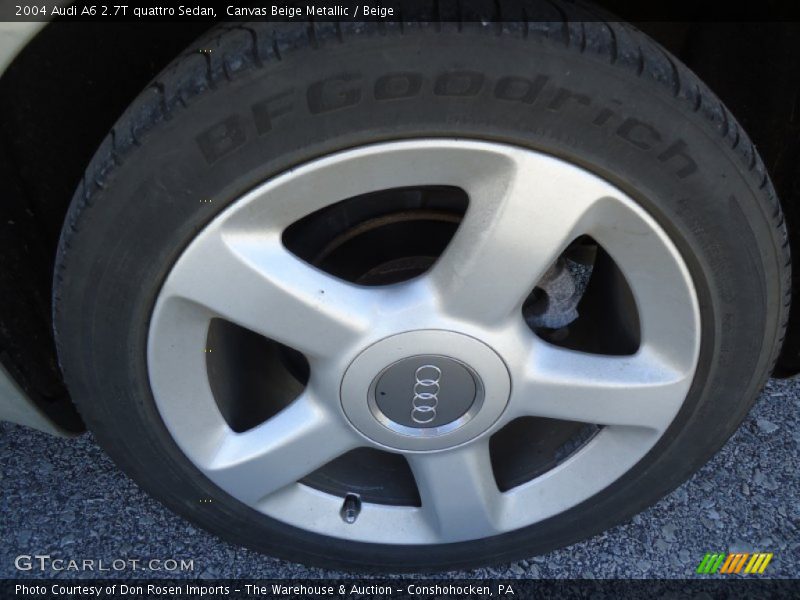 Canvas Beige Metallic / Beige 2004 Audi A6 2.7T quattro Sedan