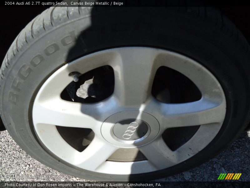 Canvas Beige Metallic / Beige 2004 Audi A6 2.7T quattro Sedan