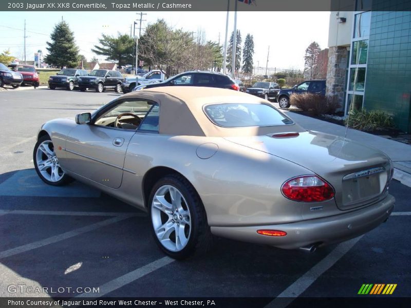 Topaz Metallic / Cashmere 2003 Jaguar XK XK8 Convertible