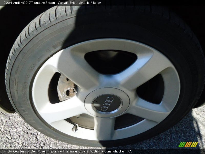 Canvas Beige Metallic / Beige 2004 Audi A6 2.7T quattro Sedan