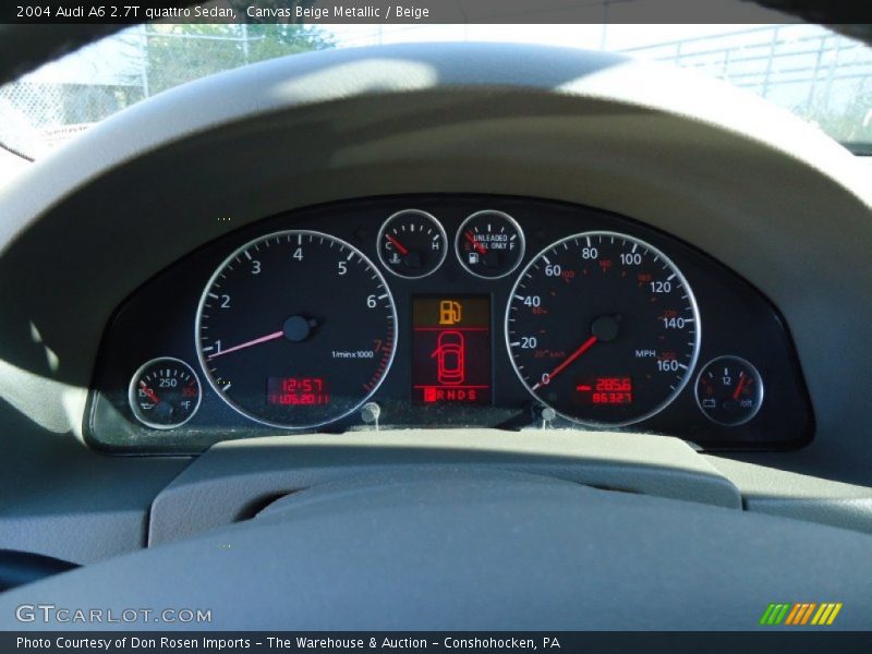 Canvas Beige Metallic / Beige 2004 Audi A6 2.7T quattro Sedan