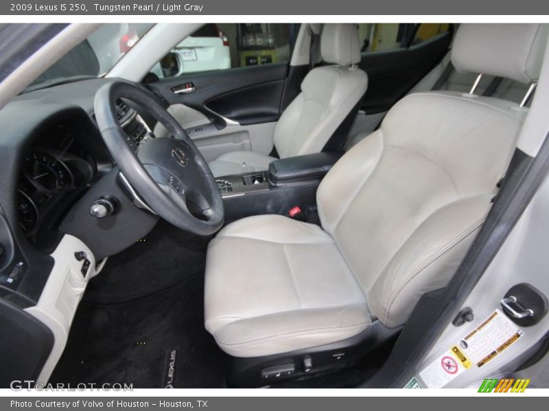 Tungsten Pearl / Light Gray 2009 Lexus IS 250