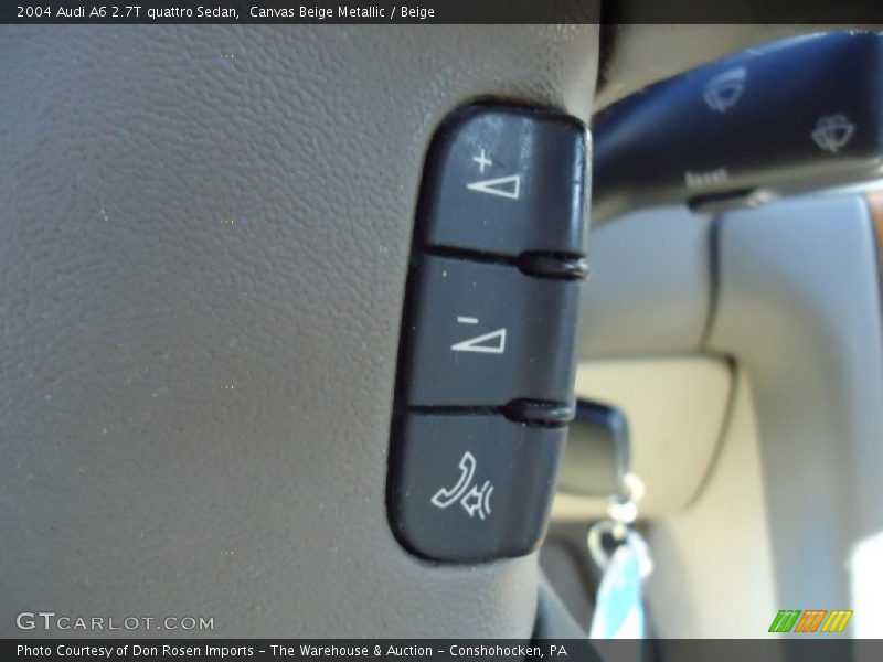 Canvas Beige Metallic / Beige 2004 Audi A6 2.7T quattro Sedan