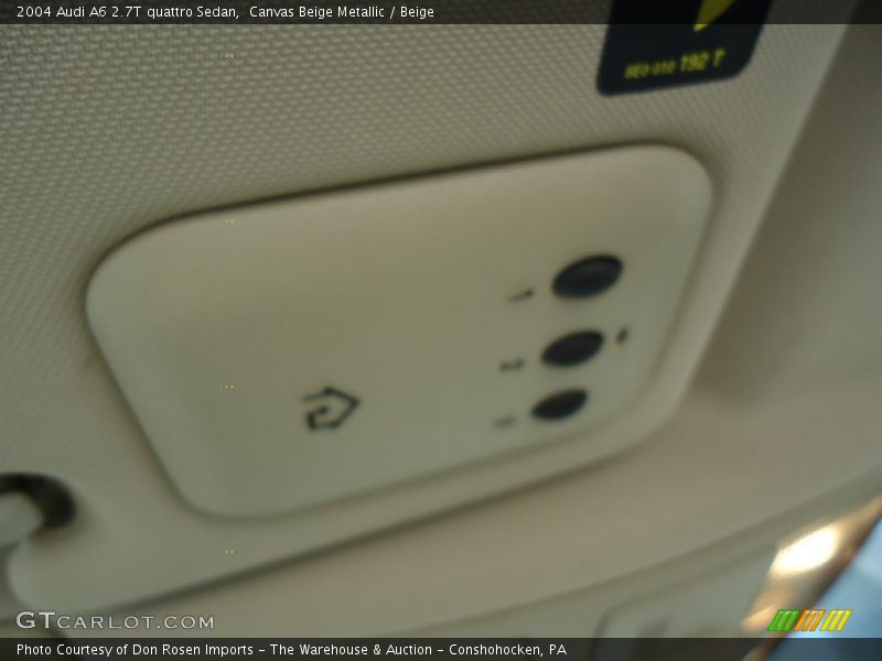 Canvas Beige Metallic / Beige 2004 Audi A6 2.7T quattro Sedan