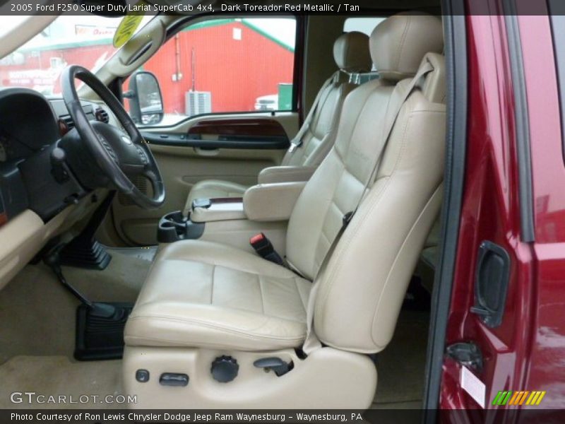 Front Seat of 2005 F250 Super Duty Lariat SuperCab 4x4