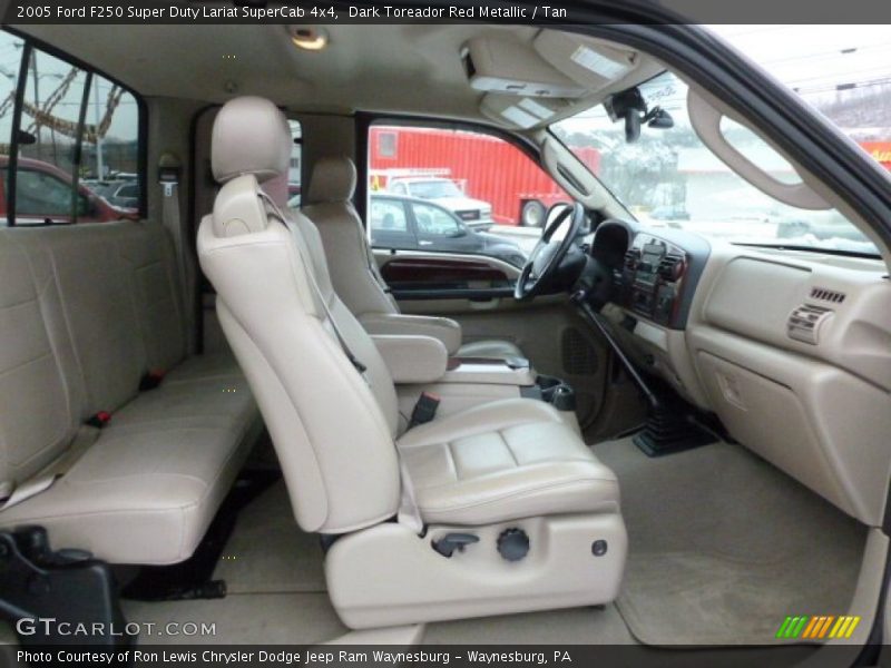  2005 F250 Super Duty Lariat SuperCab 4x4 Tan Interior