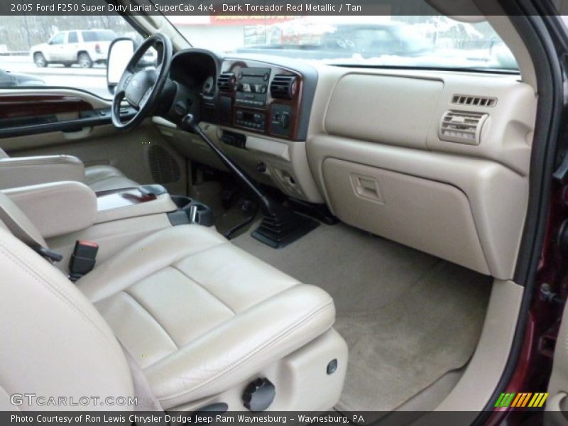  2005 F250 Super Duty Lariat SuperCab 4x4 Tan Interior