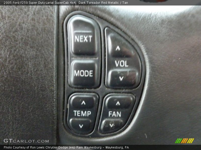 Dark Toreador Red Metallic / Tan 2005 Ford F250 Super Duty Lariat SuperCab 4x4