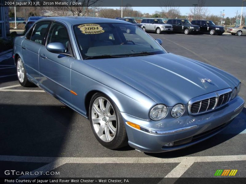 Zircon Metallic / Dove 2004 Jaguar XJ XJ8