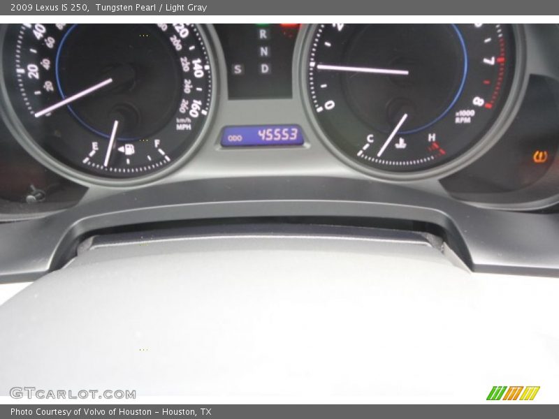 Tungsten Pearl / Light Gray 2009 Lexus IS 250