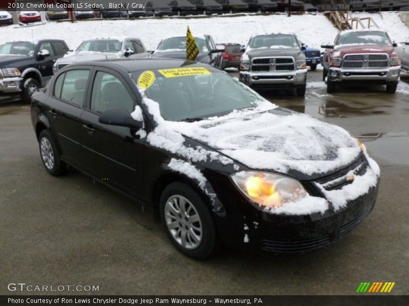 Black / Gray 2010 Chevrolet Cobalt LS Sedan