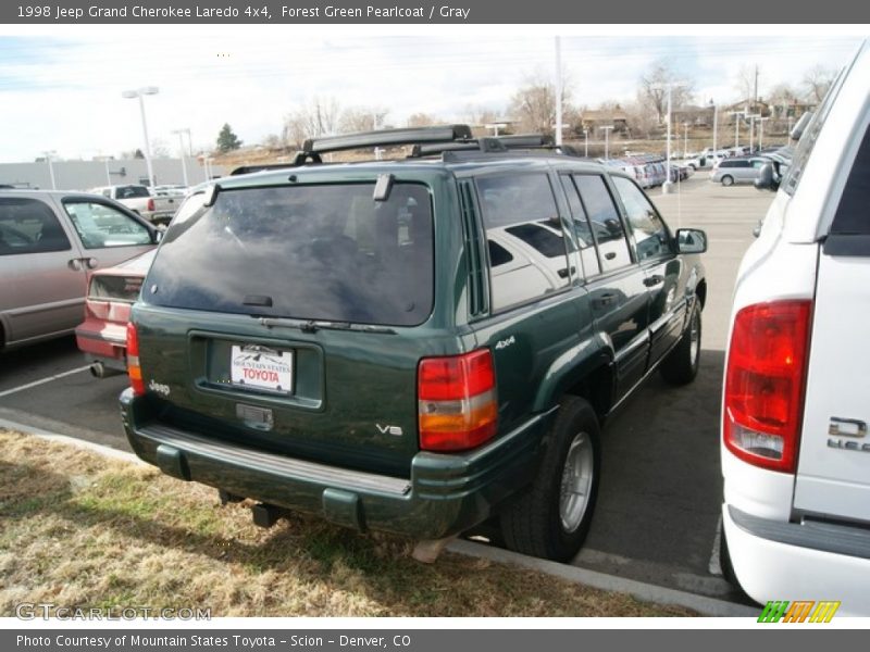 Forest Green Pearlcoat / Gray 1998 Jeep Grand Cherokee Laredo 4x4