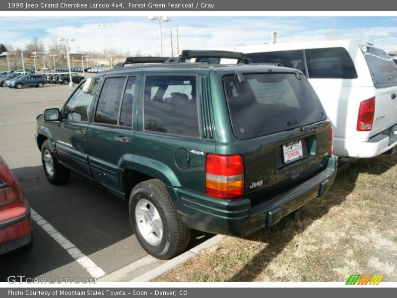 Forest Green Pearlcoat / Gray 1998 Jeep Grand Cherokee Laredo 4x4