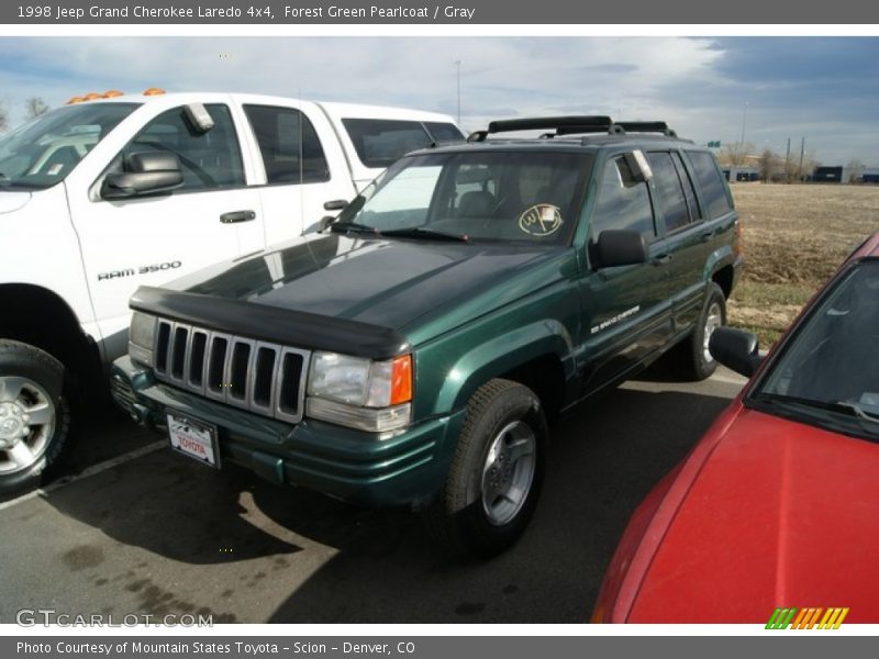 Forest Green Pearlcoat / Gray 1998 Jeep Grand Cherokee Laredo 4x4
