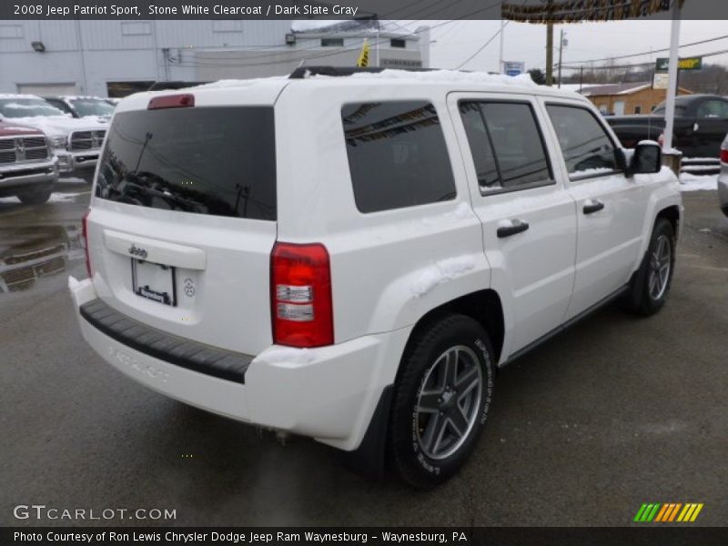 Stone White Clearcoat / Dark Slate Gray 2008 Jeep Patriot Sport