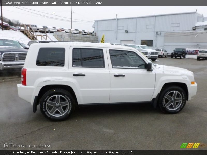 Stone White Clearcoat / Dark Slate Gray 2008 Jeep Patriot Sport