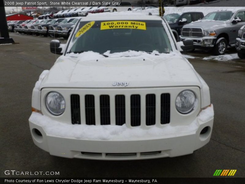 Stone White Clearcoat / Dark Slate Gray 2008 Jeep Patriot Sport