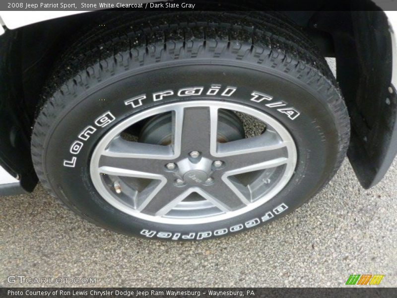 Stone White Clearcoat / Dark Slate Gray 2008 Jeep Patriot Sport