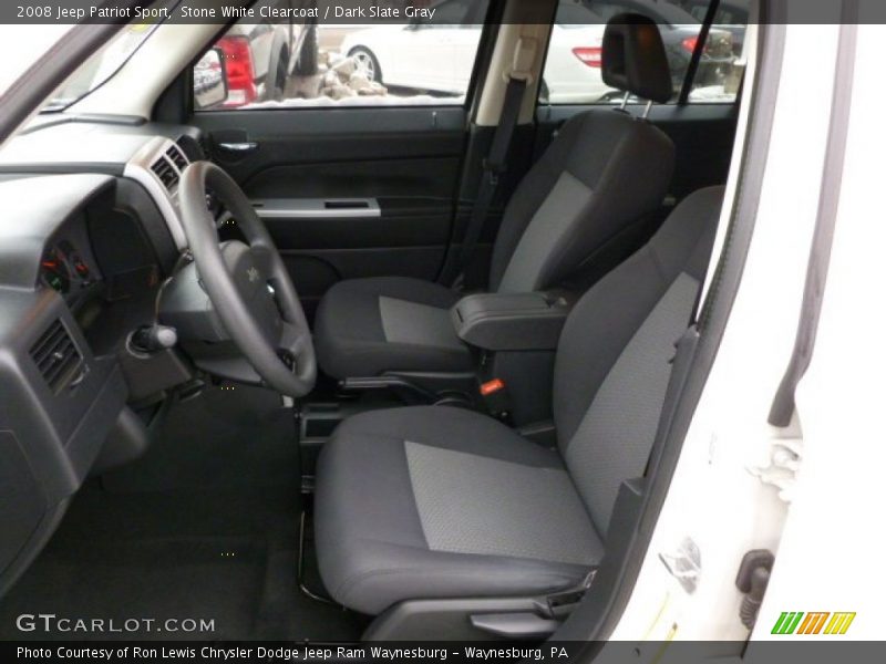 Stone White Clearcoat / Dark Slate Gray 2008 Jeep Patriot Sport