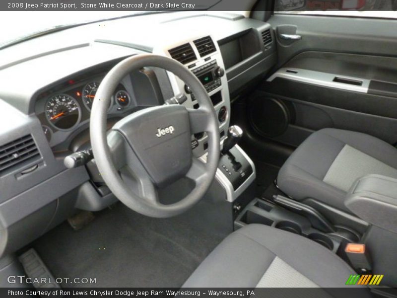 Stone White Clearcoat / Dark Slate Gray 2008 Jeep Patriot Sport