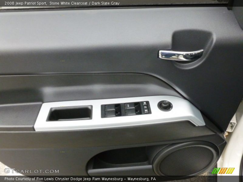 Stone White Clearcoat / Dark Slate Gray 2008 Jeep Patriot Sport