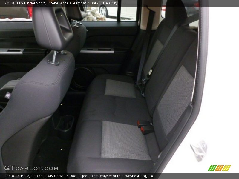 Stone White Clearcoat / Dark Slate Gray 2008 Jeep Patriot Sport