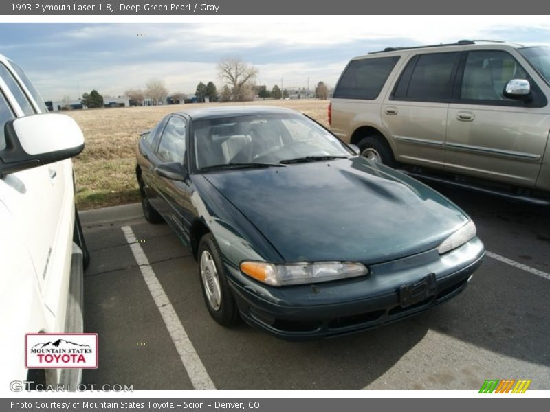 Deep Green Pearl / Gray 1993 Plymouth Laser 1.8