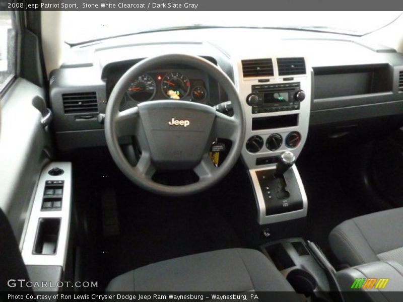 Stone White Clearcoat / Dark Slate Gray 2008 Jeep Patriot Sport
