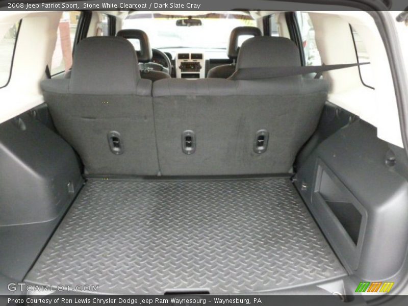 Stone White Clearcoat / Dark Slate Gray 2008 Jeep Patriot Sport