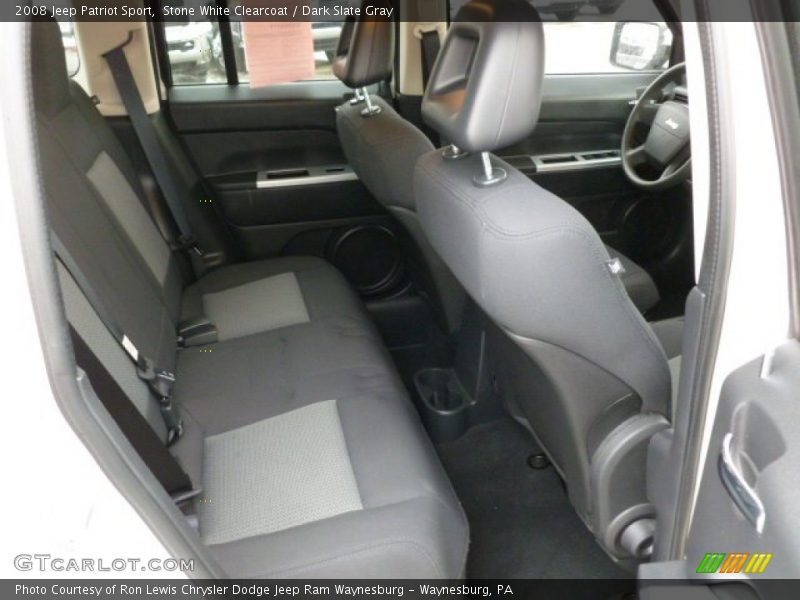Stone White Clearcoat / Dark Slate Gray 2008 Jeep Patriot Sport