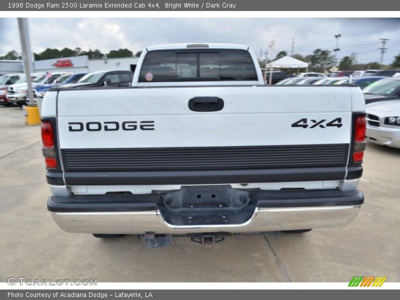 Bright White / Dark Gray 1998 Dodge Ram 2500 Laramie Extended Cab 4x4